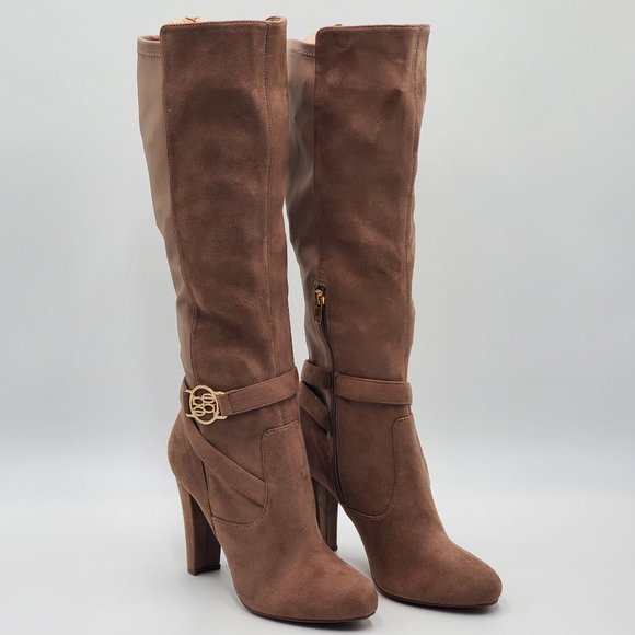 bebe Tall Logo Heeled Boots - Picture 3 of 16